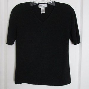 100% silk v-neck sweater